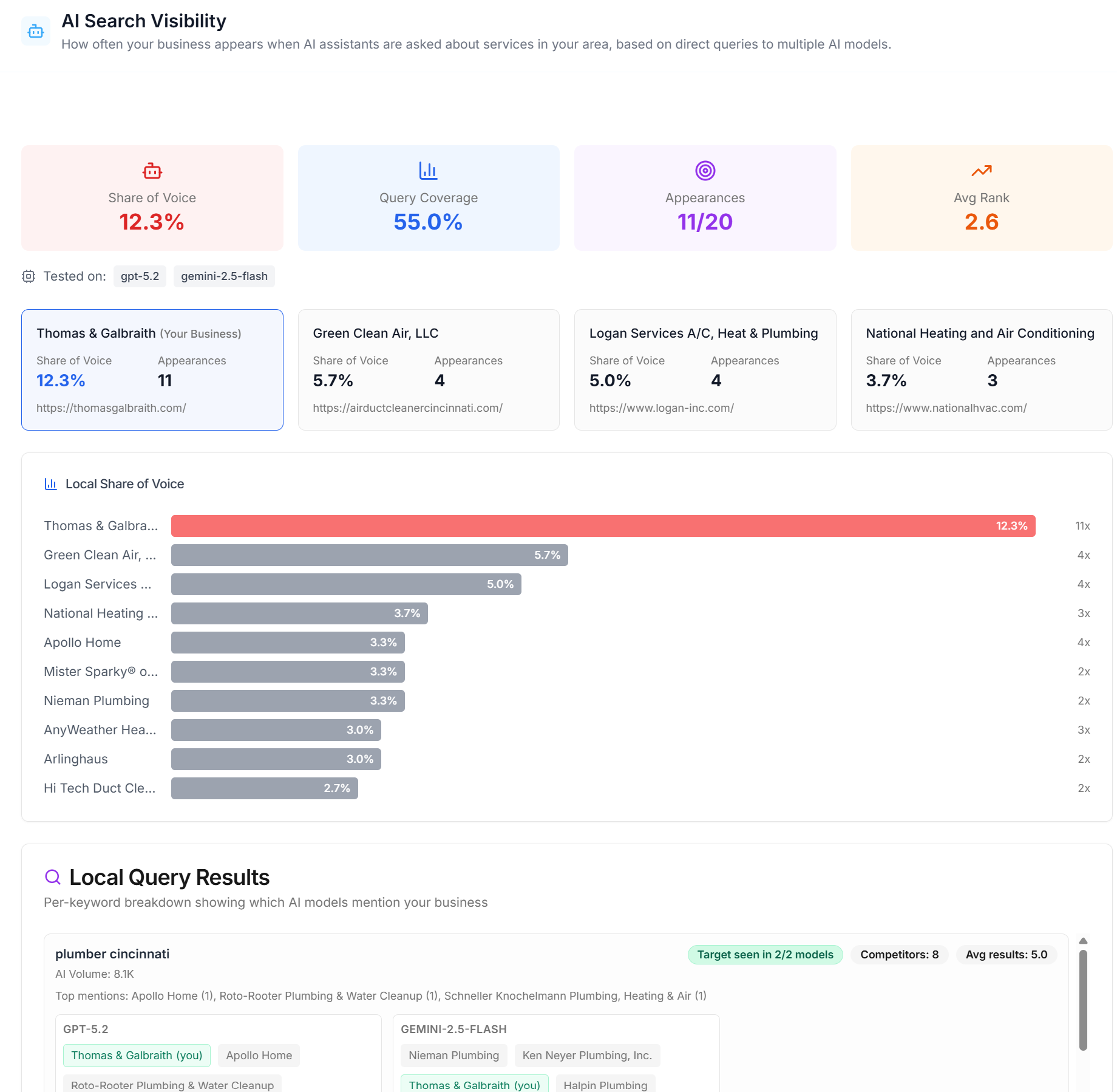 AI Visibility Report Demo